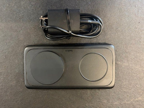 Belkin BoostCharge Pro 2-in-1 Magsafe-Compatible Wireless Charging Pad w/ QI2