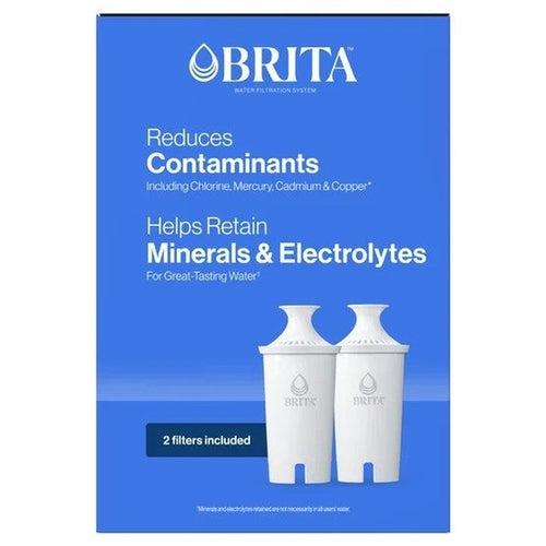 Brita Champlain Water Filter Pitcher Cup with 2 Filters