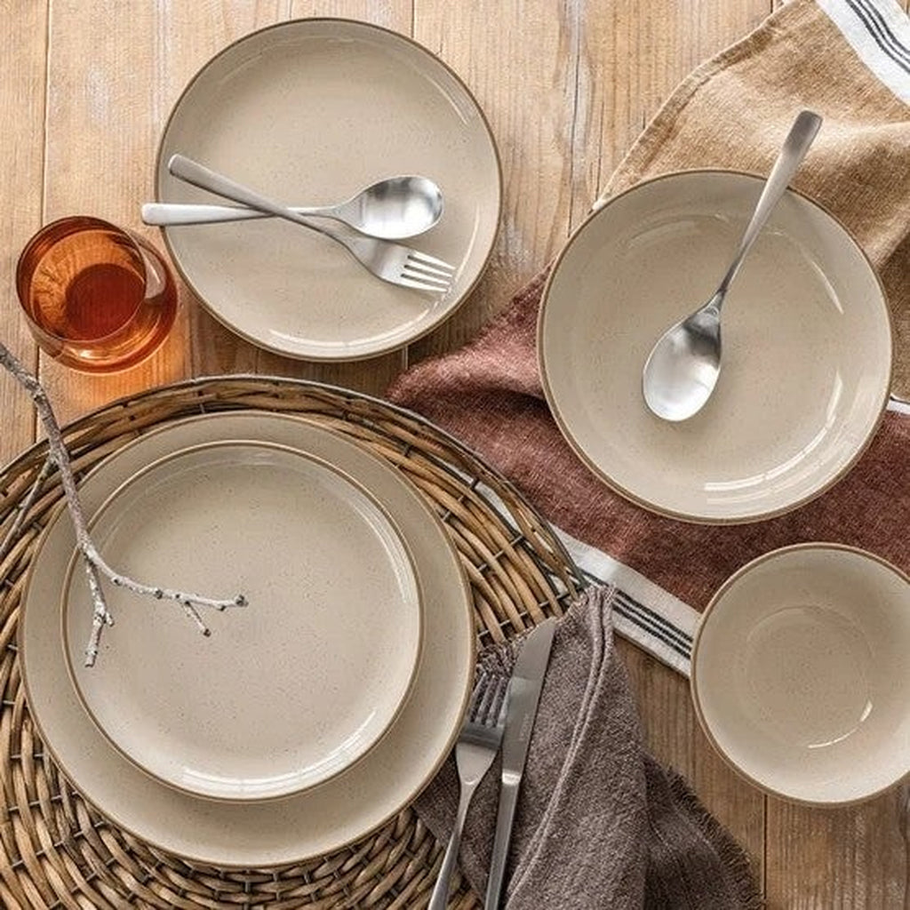 Over&Back 16-Piece Dinnerware Set - LINEN
