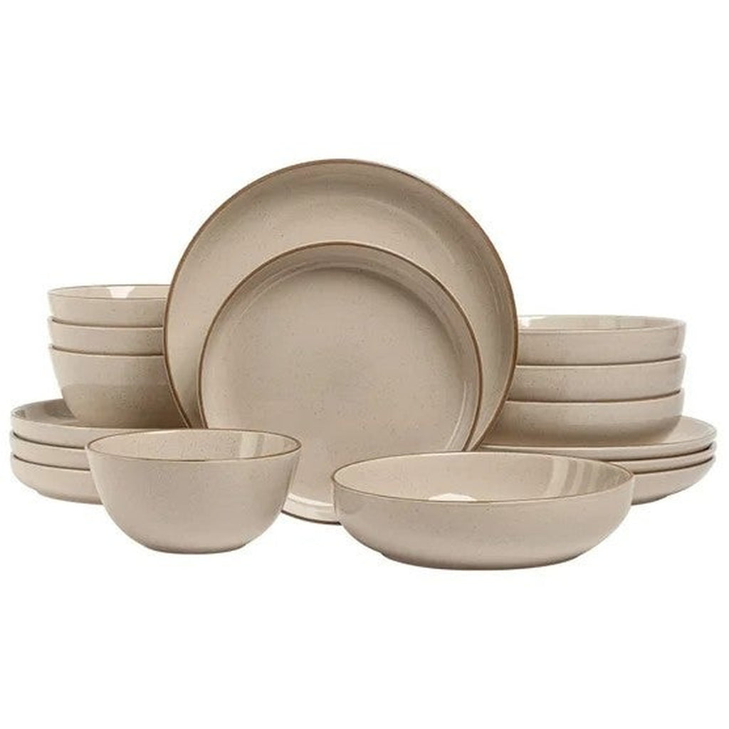 Over&Back 16-Piece Dinnerware Set - LINEN
