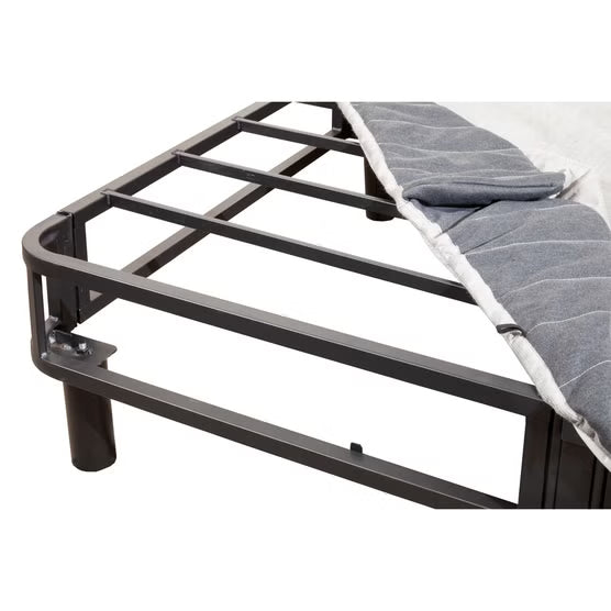 EnForce 7-Inch King Metal Foundation with Legs & Headboard Brackets