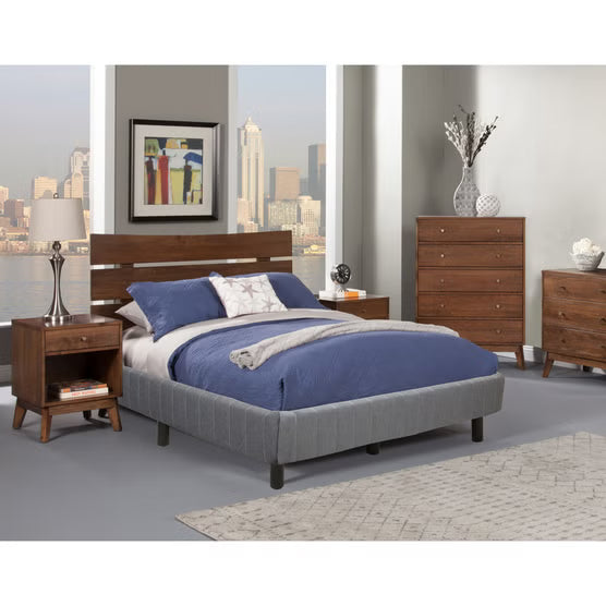 EnForce 7-Inch King Metal Foundation with Legs & Headboard Brackets