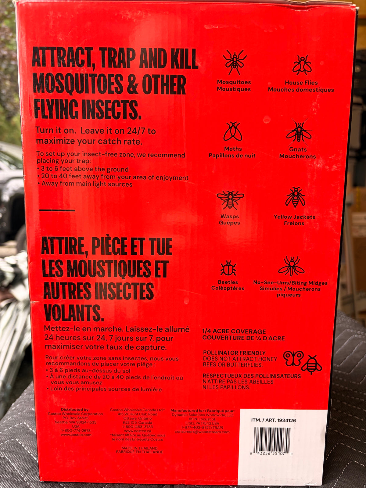 DynaTrap Solar Outdoor Bug Trap
