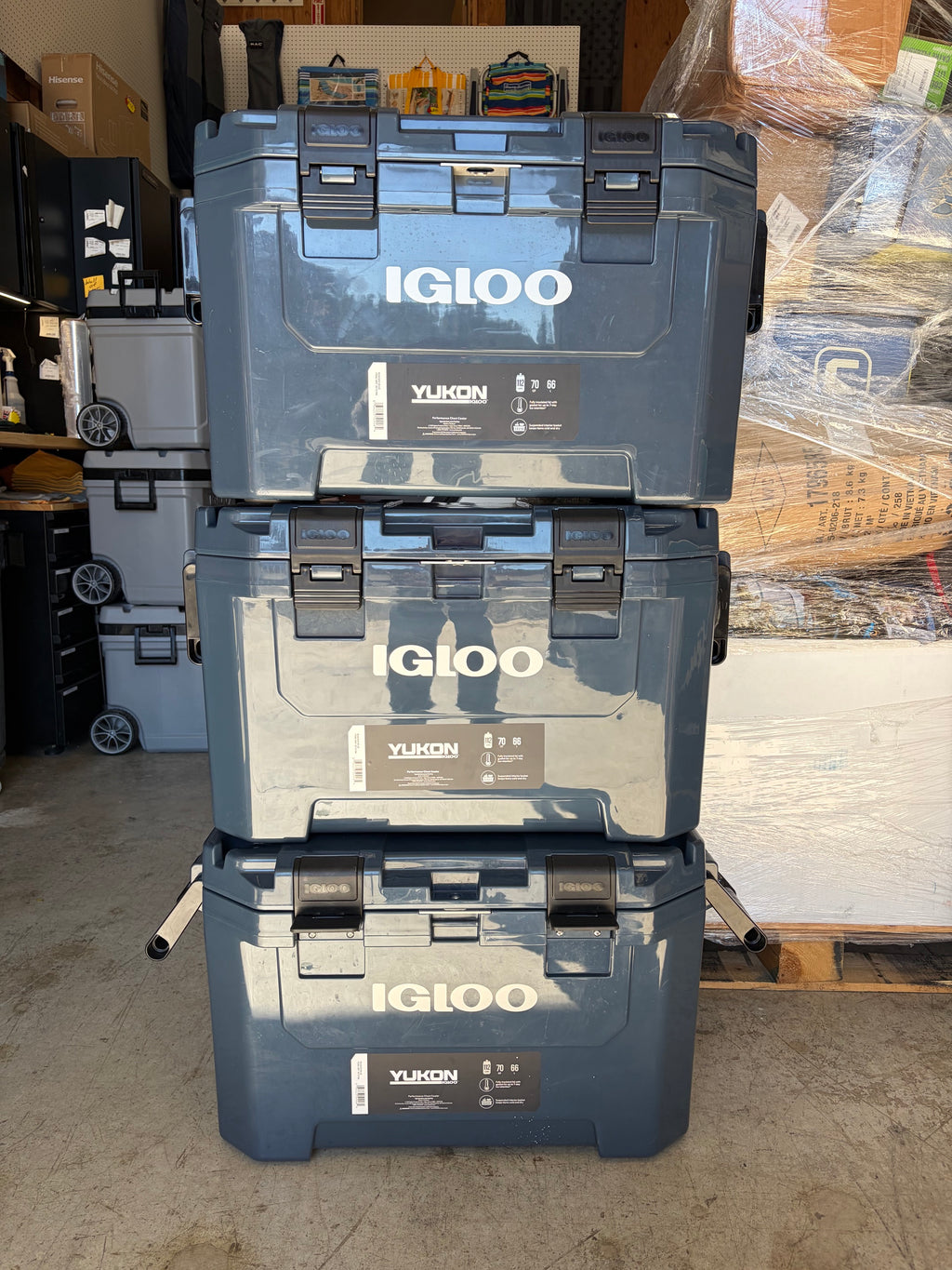 Igloo Yukon 70-Quart Hard Cooler with Wire Basket