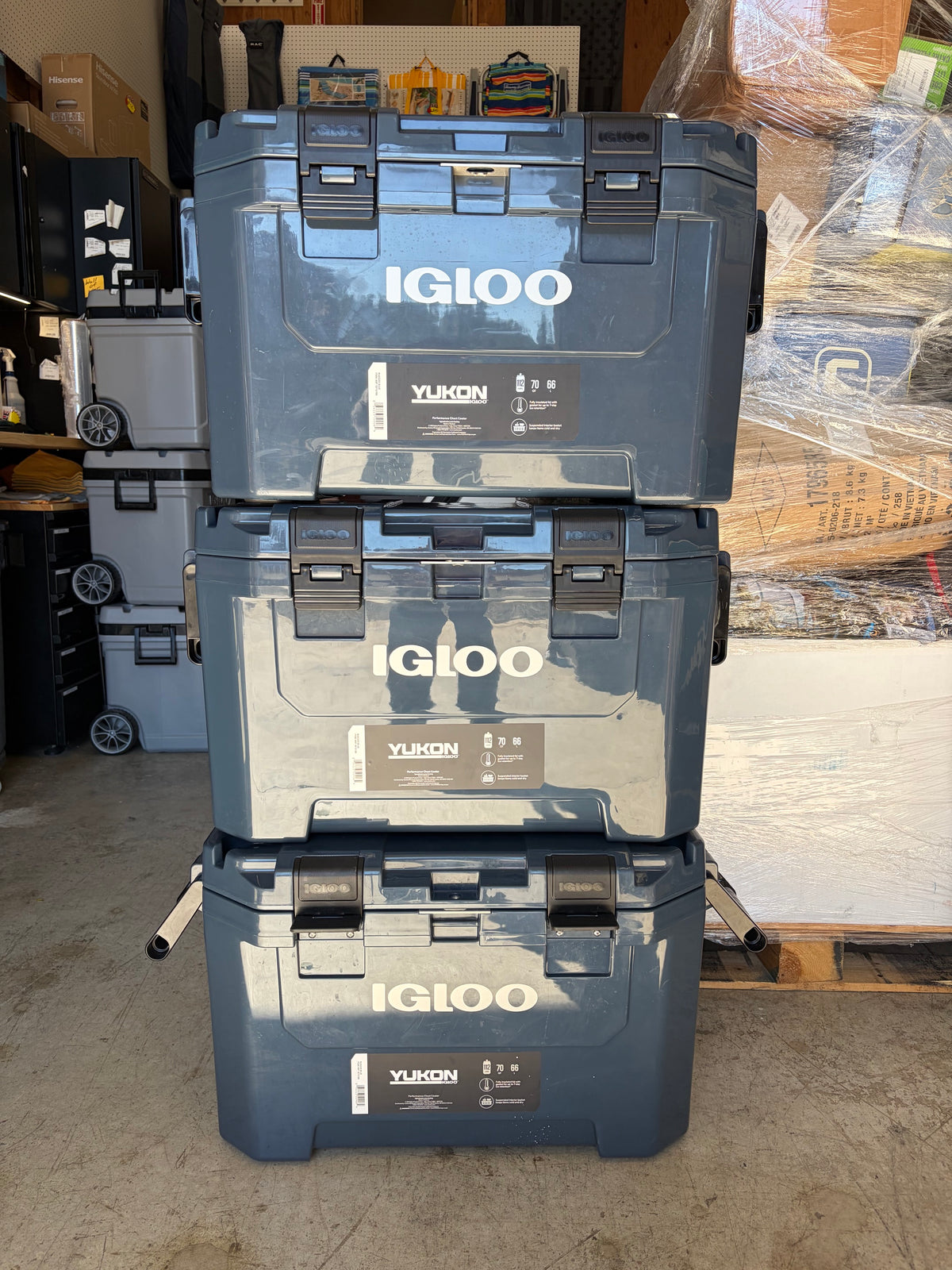 Igloo Yukon 70-Quart Hard Cooler with Wire Basket