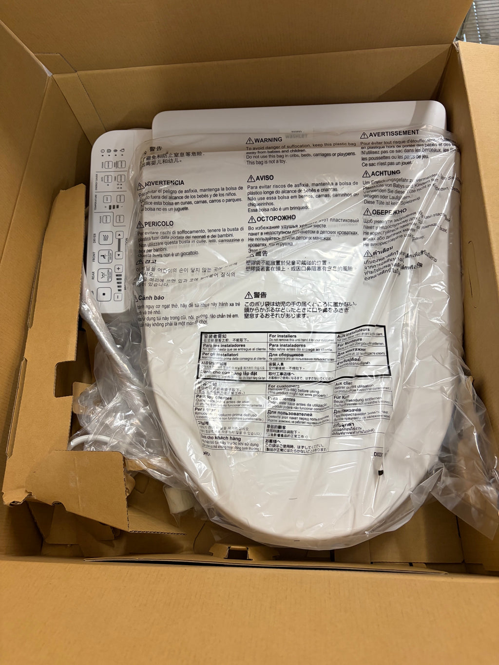 TOTO WASHLET Elongated Electronic Bidet Toilet Seat