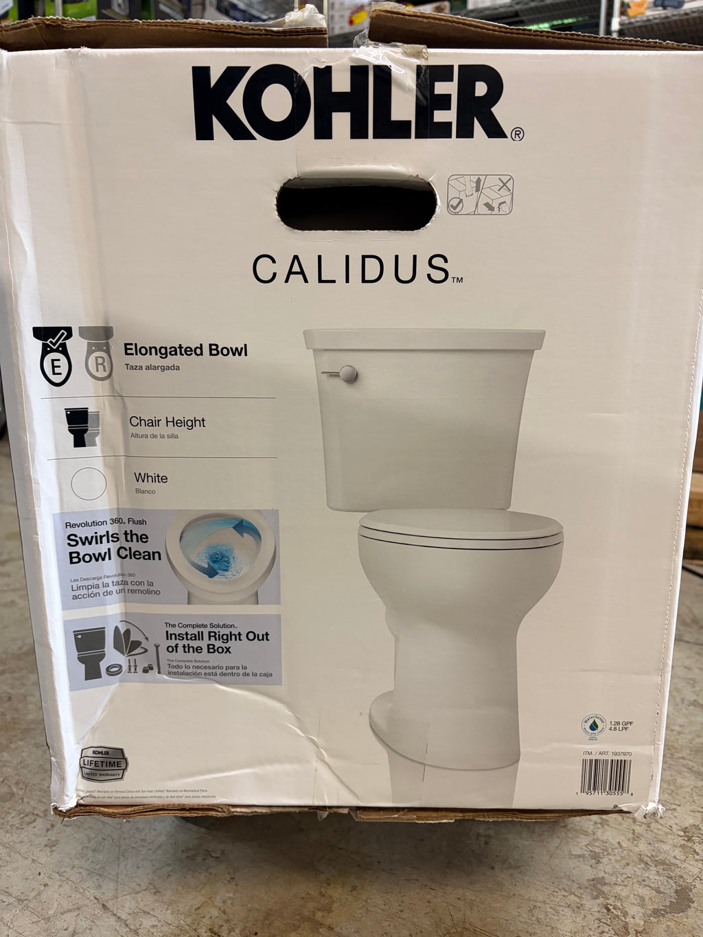 KOHLER Calidus Two-Piece Elongated Toilet