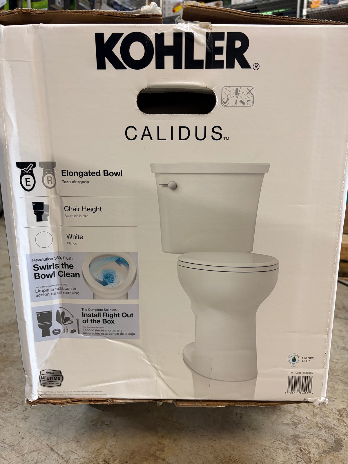 KOHLER Calidus Two-Piece Elongated Toilet