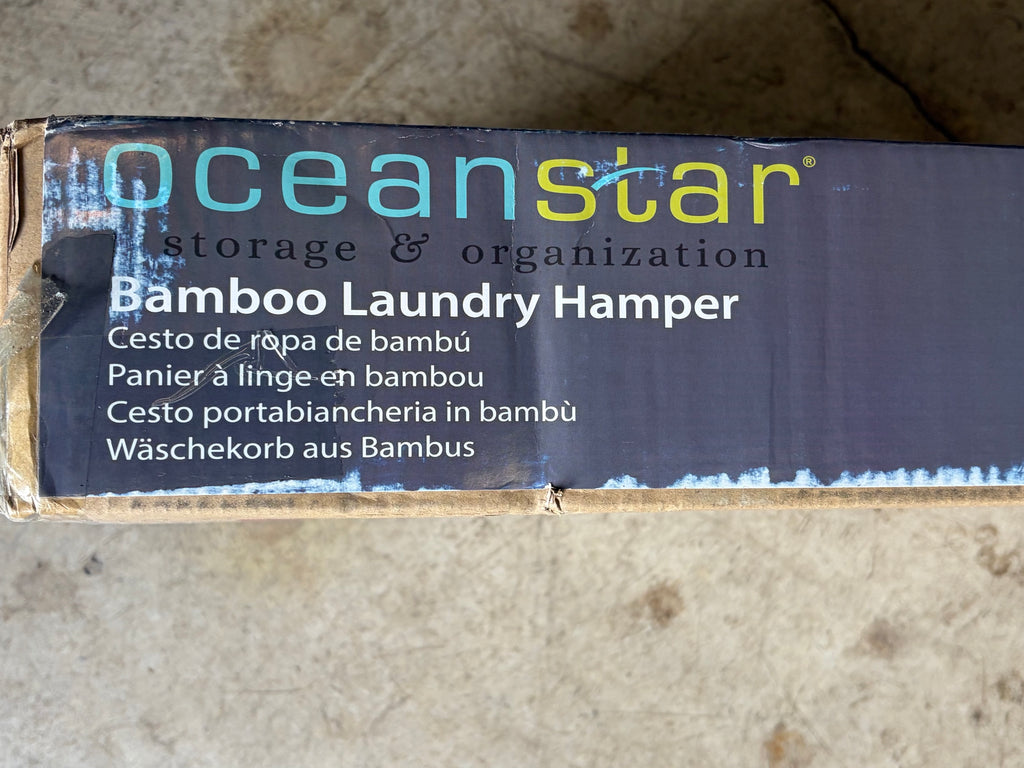 Oceanstar Bamboo Laundry Hamper