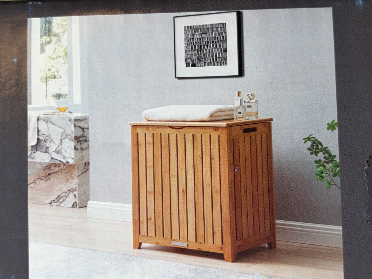 Oceanstar Bamboo Laundry Hamper