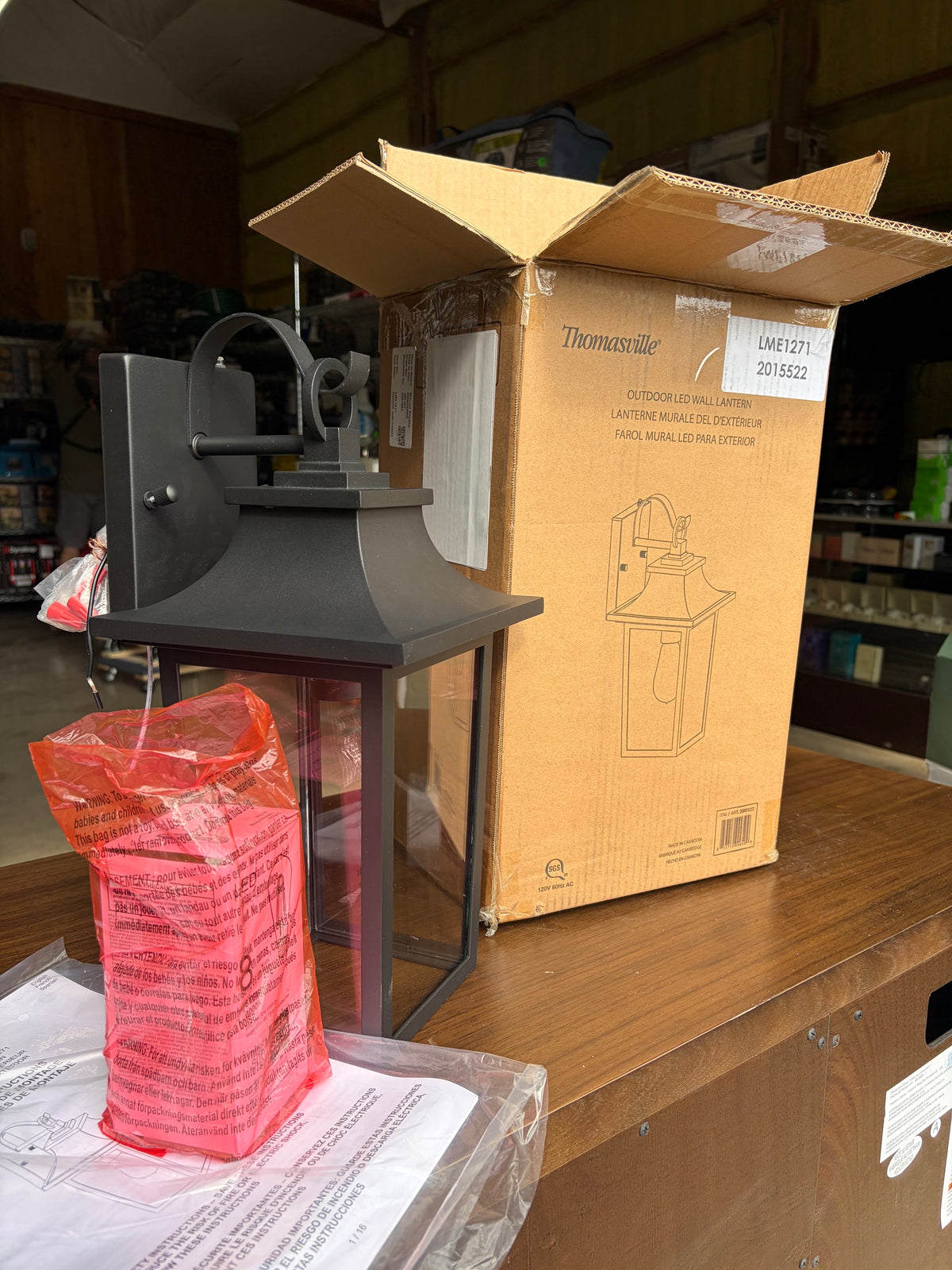 Thomasville Bremerton 16" Outdoor LED Wall Lantern