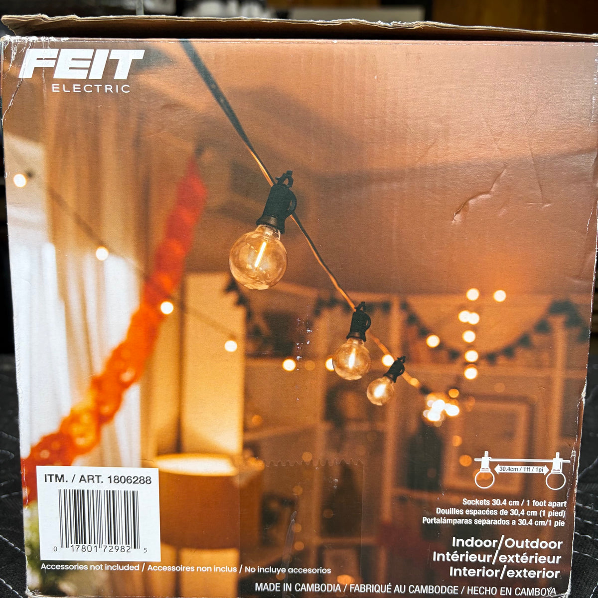Feit Electric 50 ft. LED Bistro String Lights