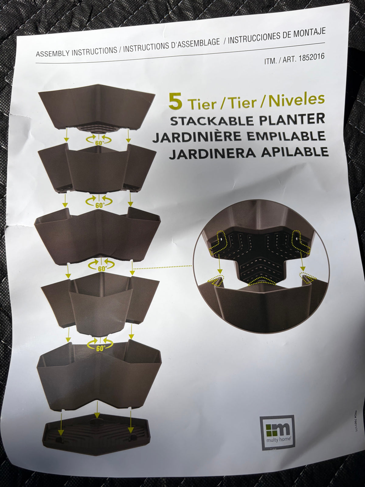 Multy Home 5-Tier Stackable Planter