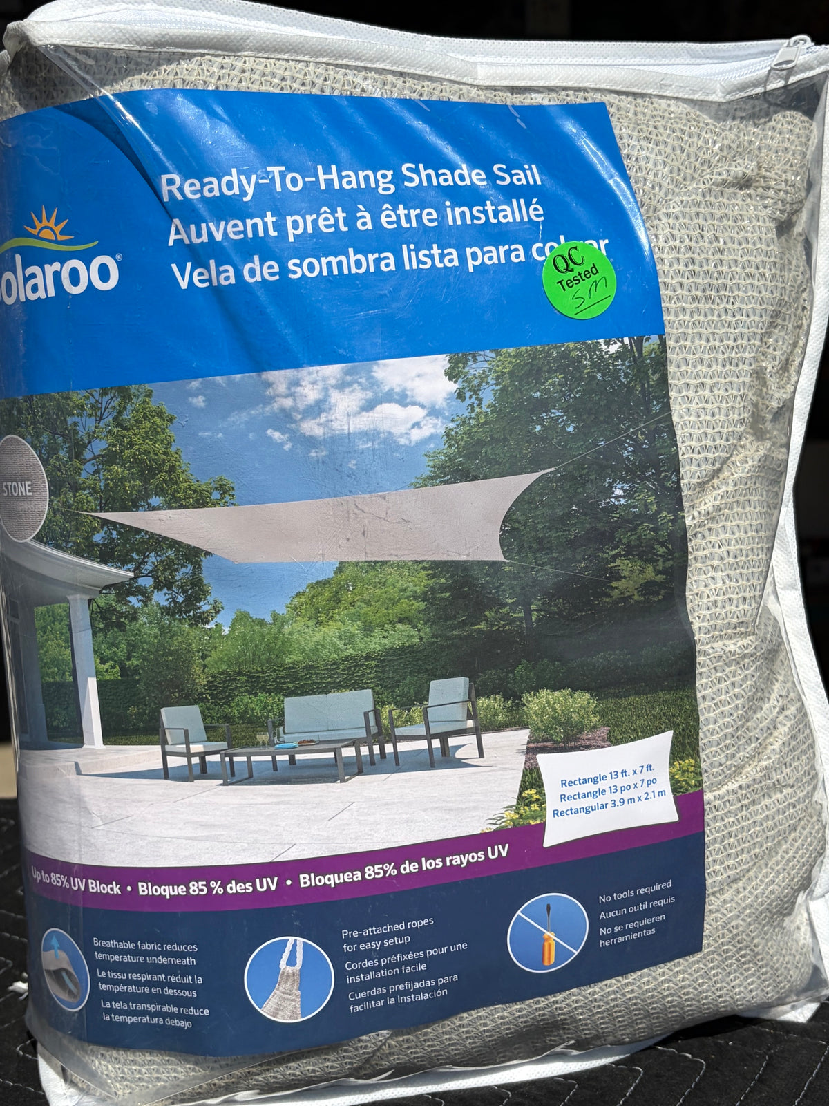 Coolaroo 13'x7' Rectangle Shade Sail