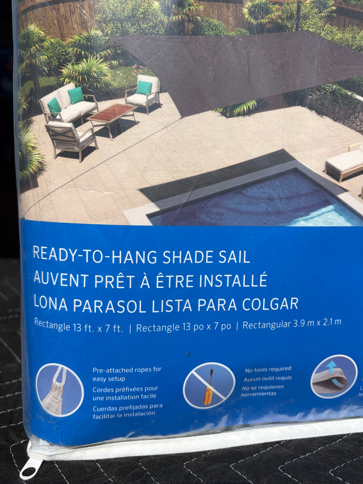Coolaroo 13'x7' Rectangle Shade Sail