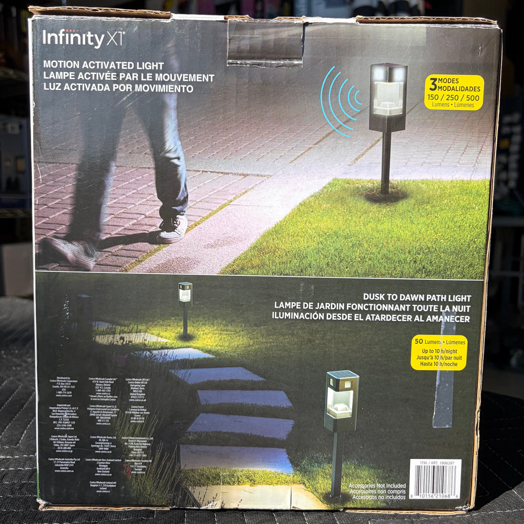Infinity X1 Solar Path & Motion Security Lights, 2-Pack