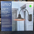 LUTEC 12-Inch Outdoor LED Wall Light with Dusk-to-Dawn Sensor