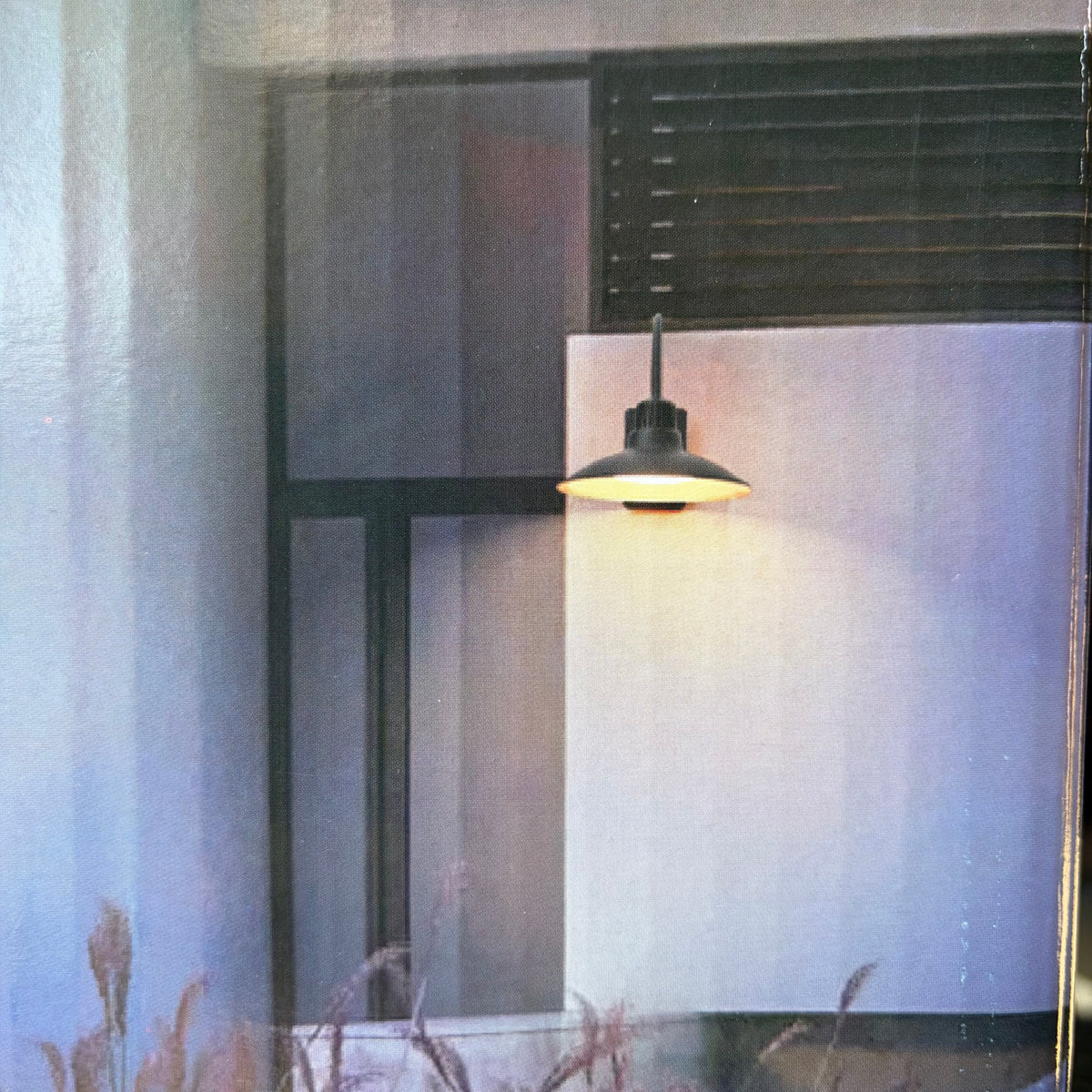 LUTEC 12-Inch Outdoor LED Wall Light with Dusk-to-Dawn Sensor