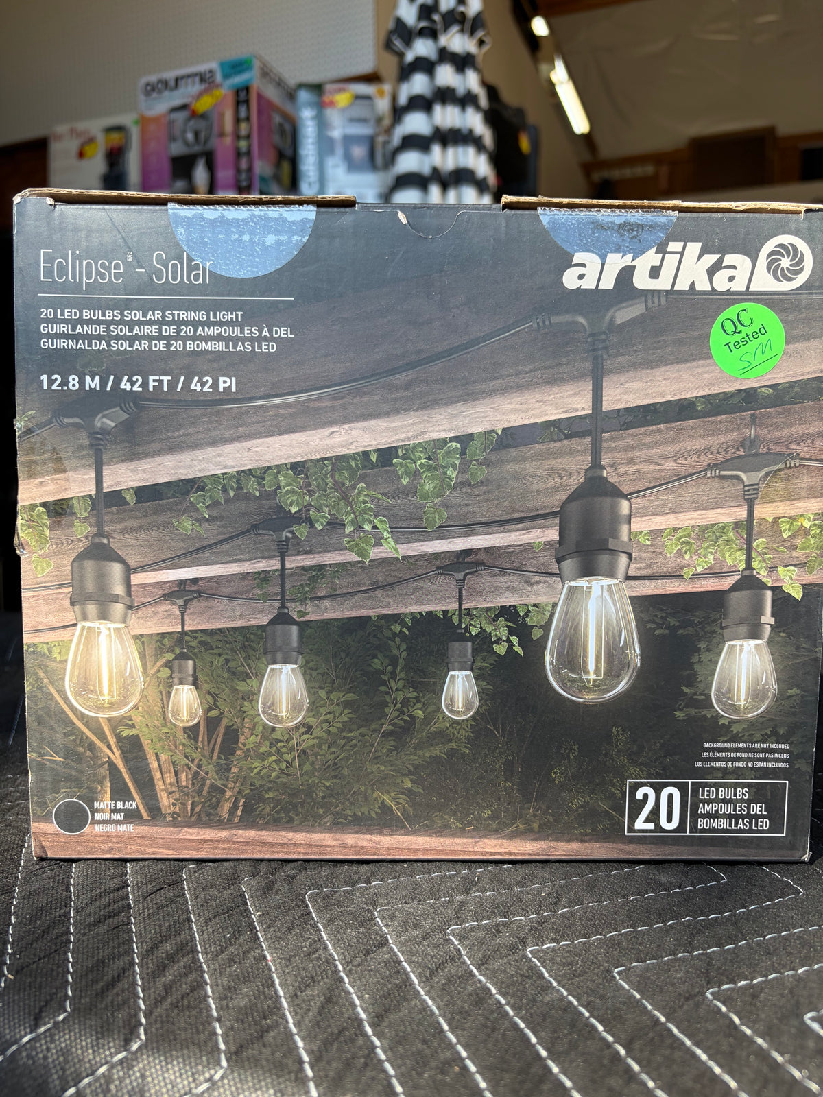 Artika Eclipse 42-Foot Solar String Light with Remote
