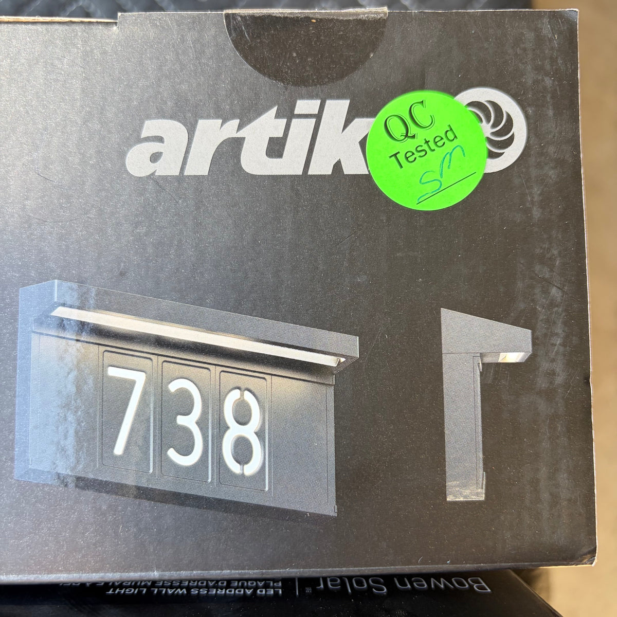 Artika Bowen Solar LED Address Wall Light