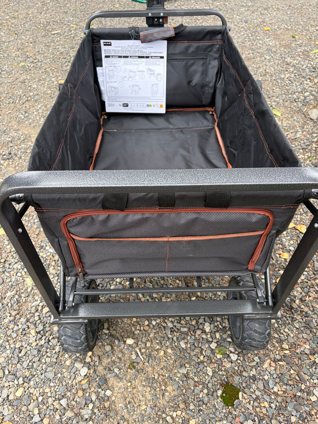 Mac Sports XL Folding Wagon with Brakes