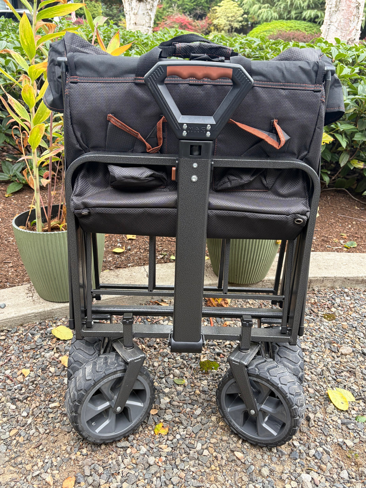 Mac Sports XL Folding Wagon with Brakes