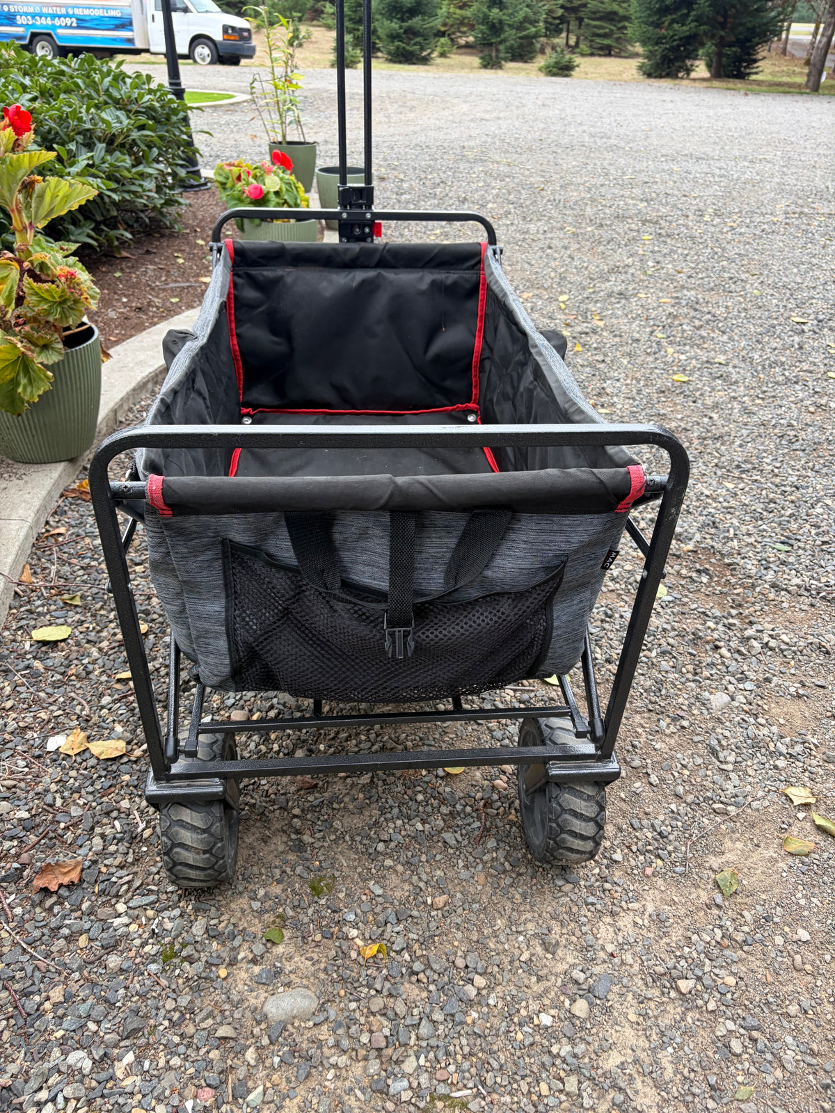 Mac Sports Folding Utility Wagon - Red & Gray - Used