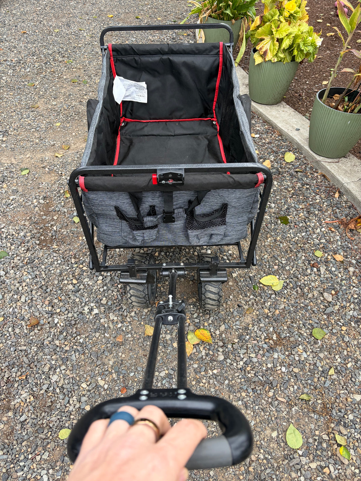 Mac Sports Folding Utility Wagon - Red & Gray - Used