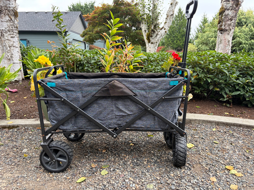 Mac Sports XL Folding Wagon - Gray/Blue - USED