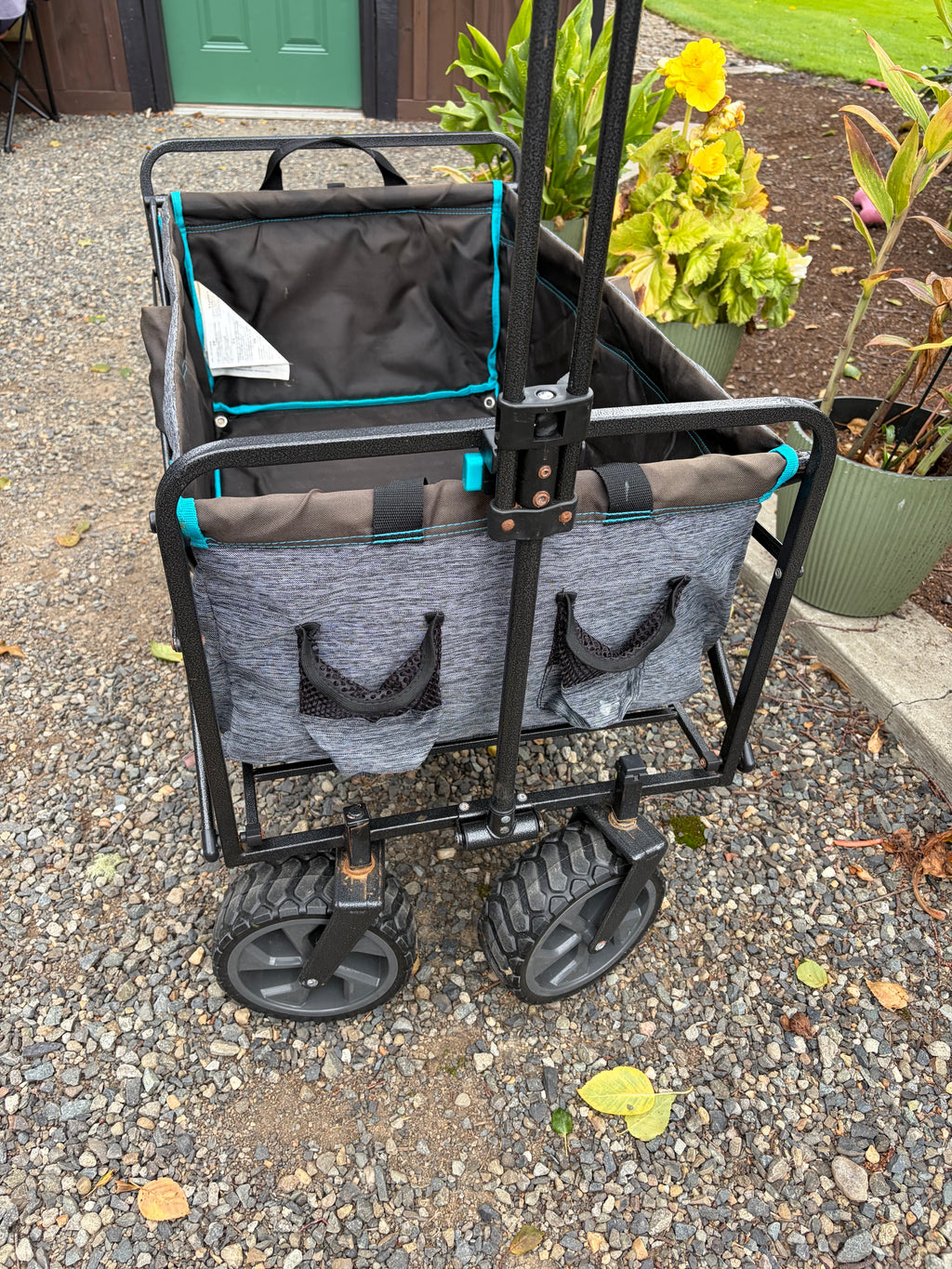 Mac Sports XL Folding Wagon - Gray/Blue - USED