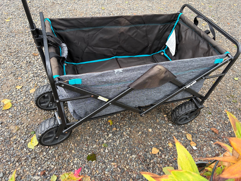 Mac Sports XL Folding Wagon - Gray/Blue - USED