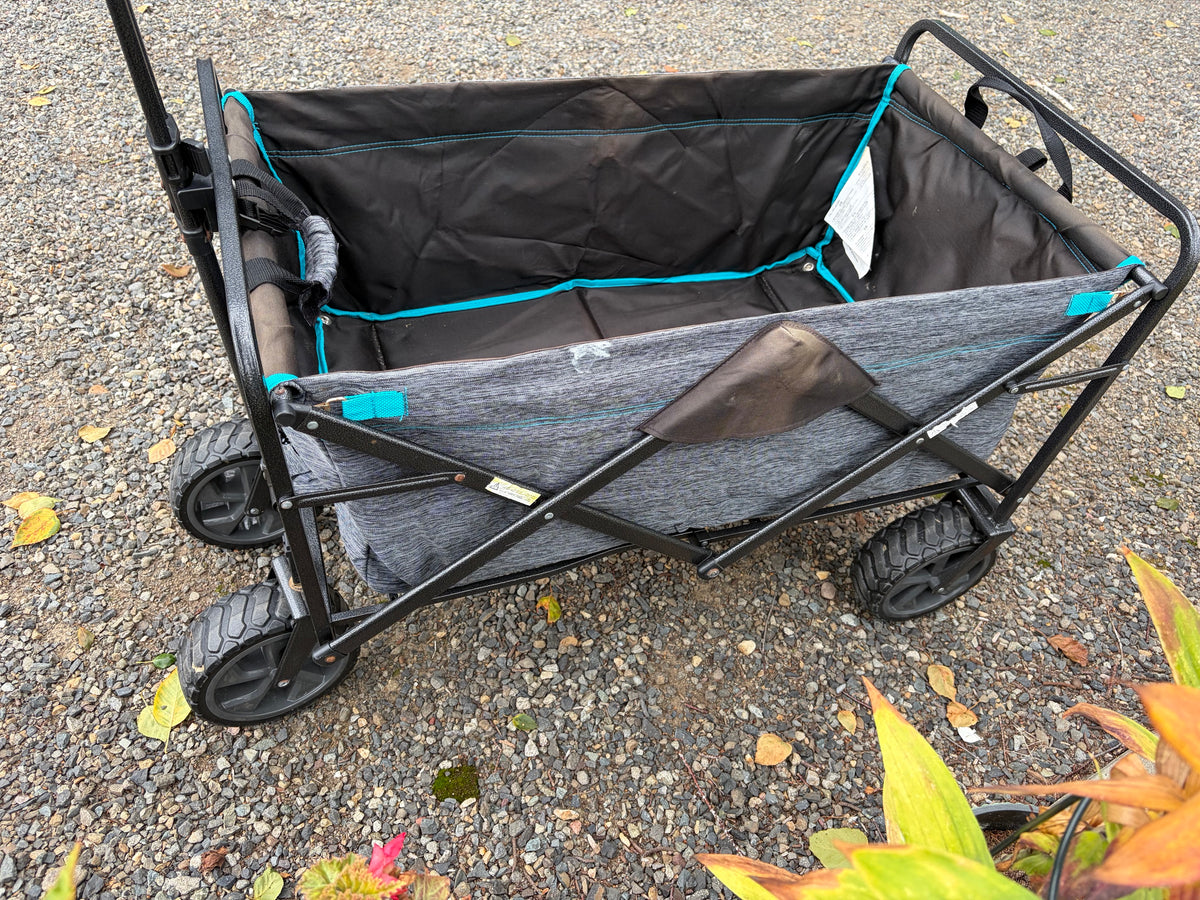 Mac Sports XL Folding Wagon - Gray/Blue - USED