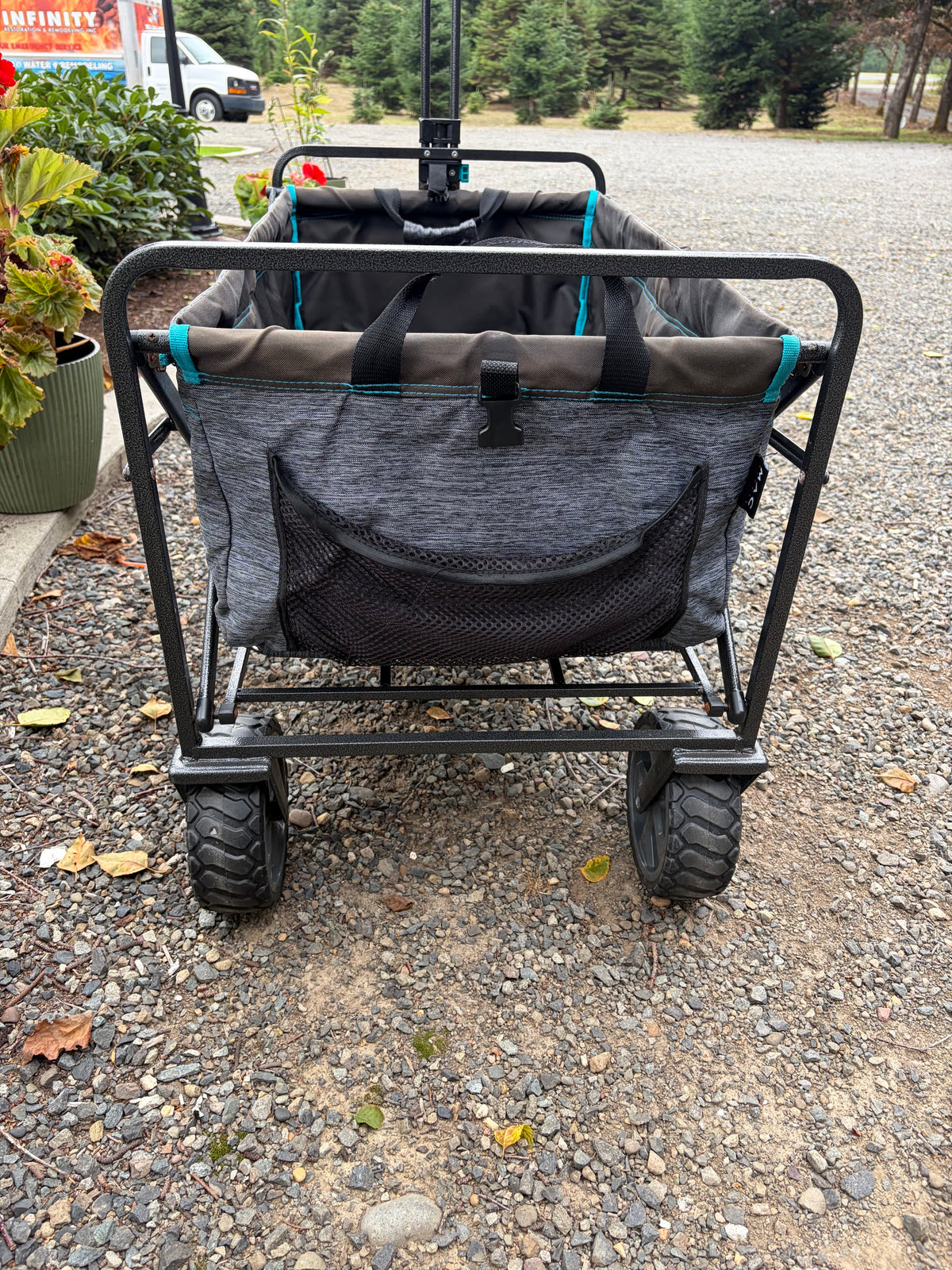 Mac Sports XL Folding Wagon - Gray/Blue - USED
