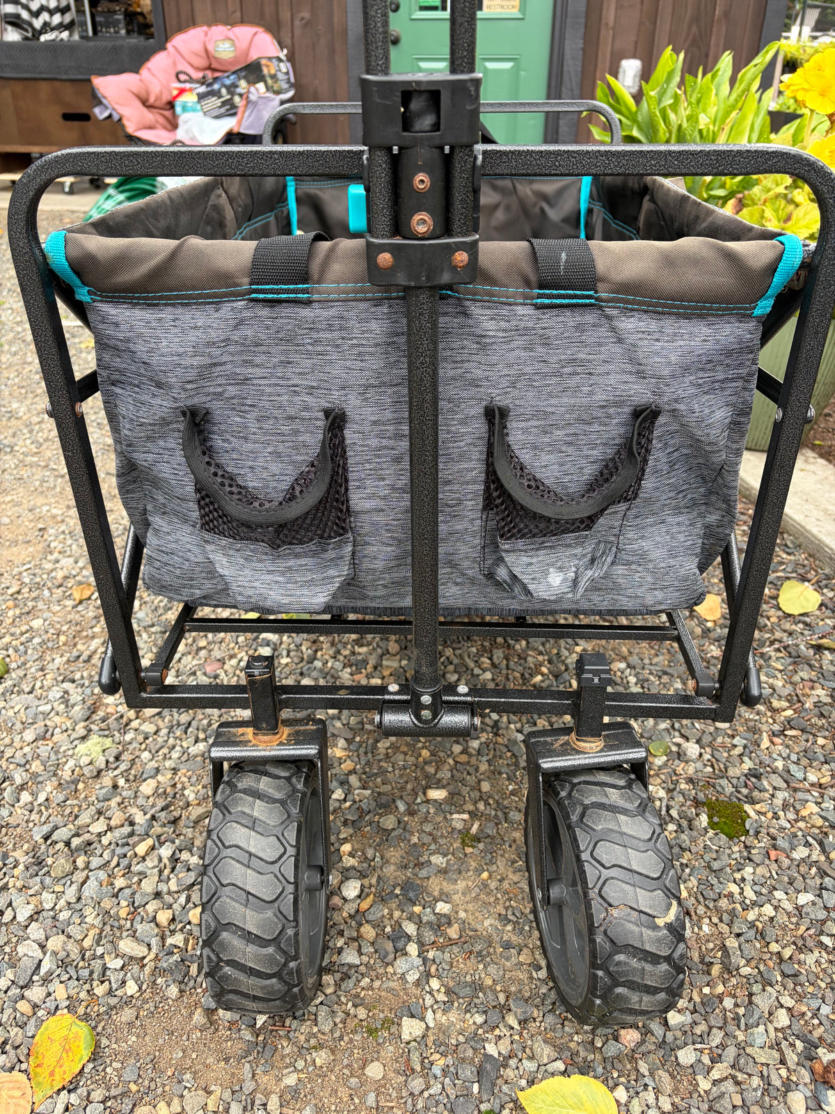 Mac Sports XL Folding Wagon - Gray/Blue - USED