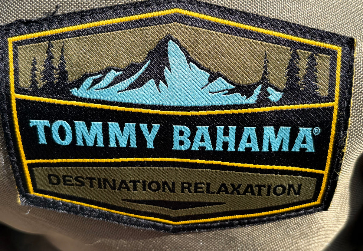 Tommy Bahama Destination Relaxation XL Jumbo Padded Club Chair – Green & Blue