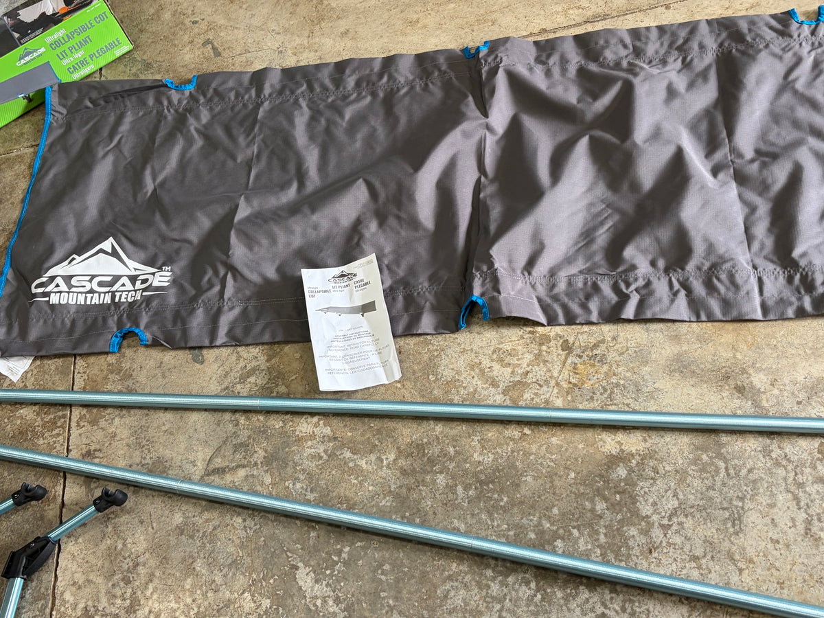 Cascade Mountain Tech Ultralight Collapsible Camp Cot