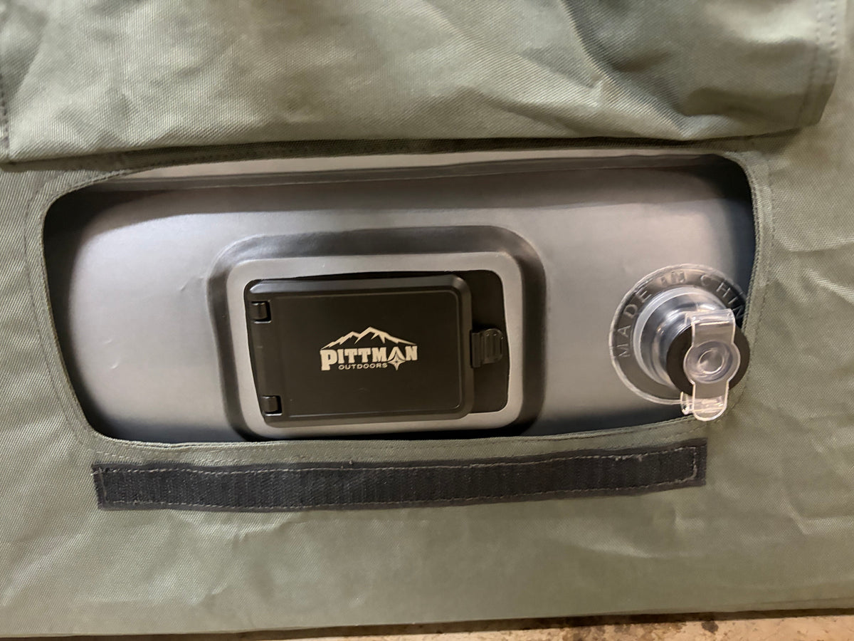 Pittman Outdoors Portable Inflatable Couch with Built-In Rechargeable Pump