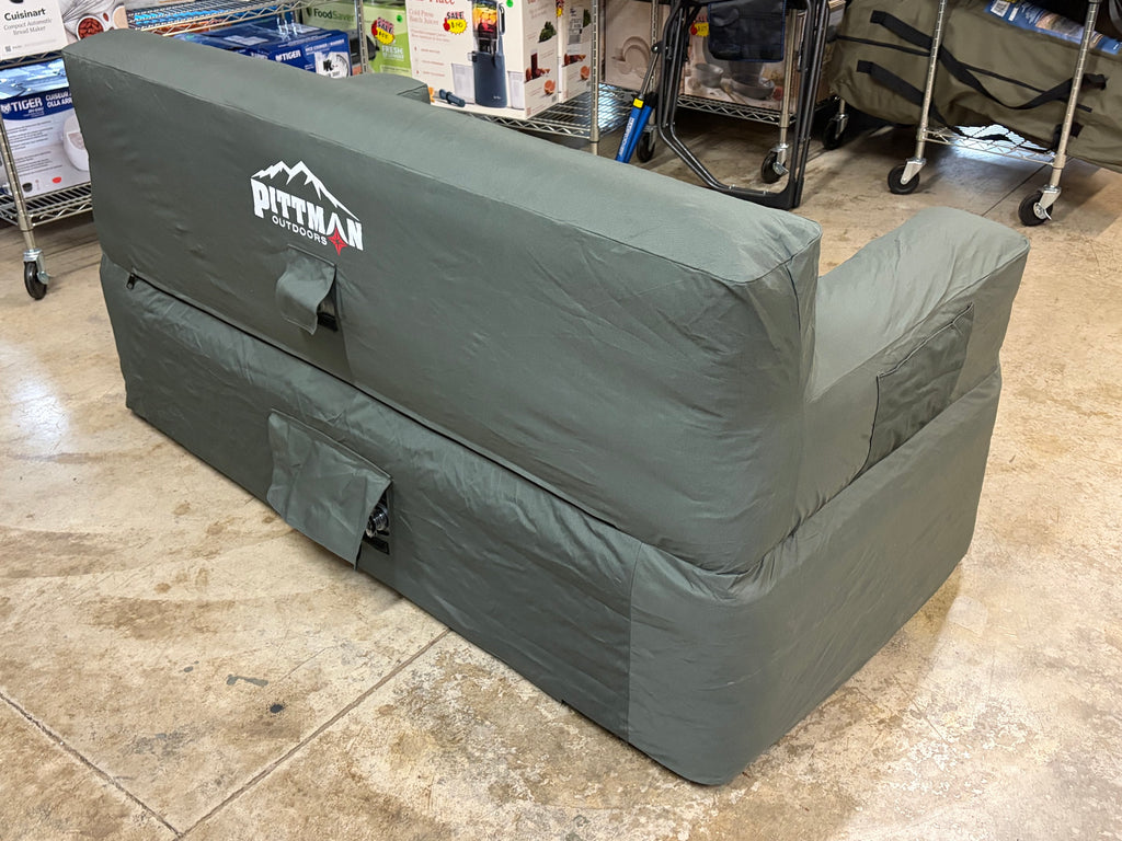 Pittman Outdoors Portable Inflatable Couch with Built-In Rechargeable Pump