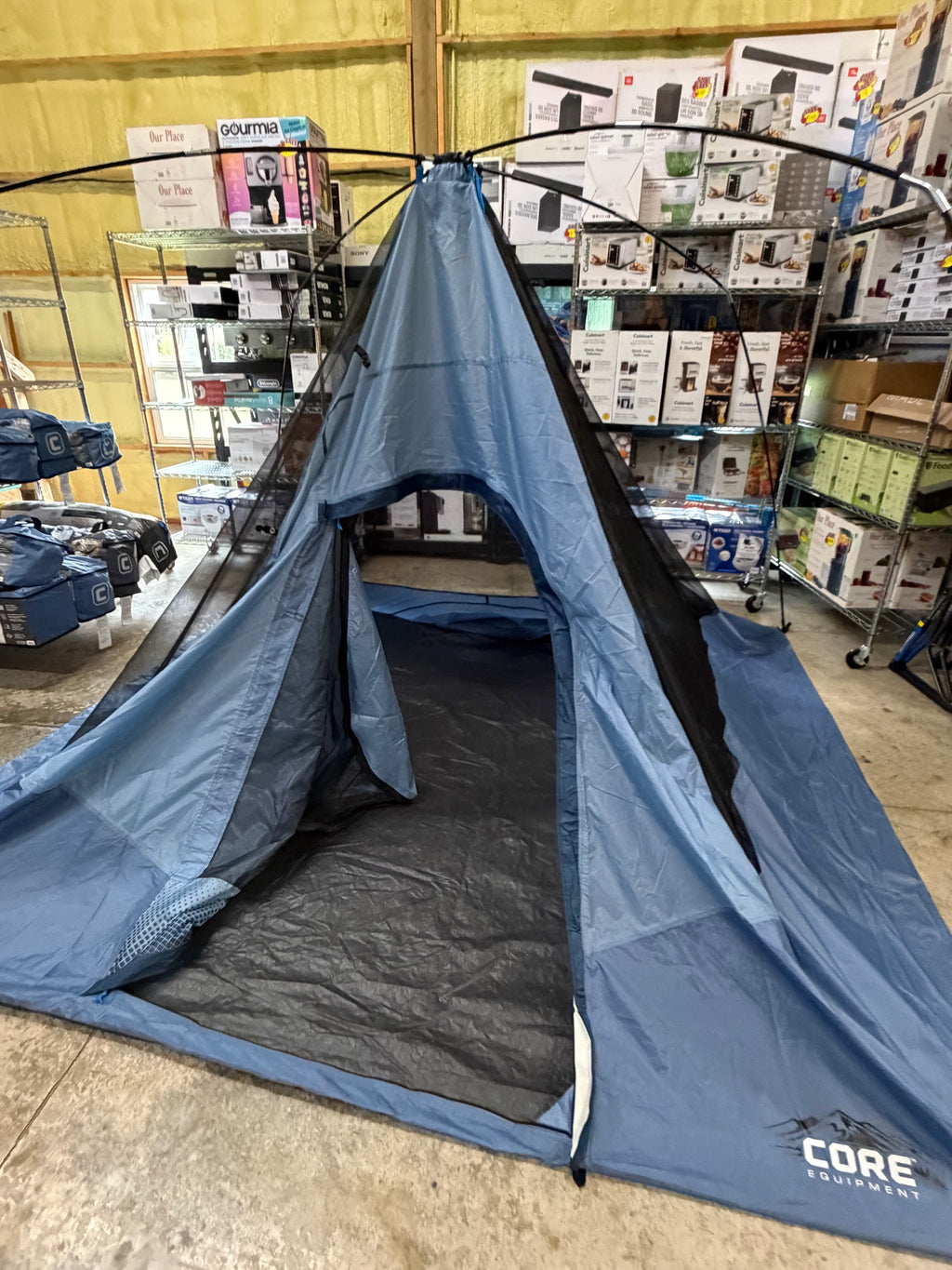 CORE 6-Person Lighted Dome Tent with Built-In LED Lighting