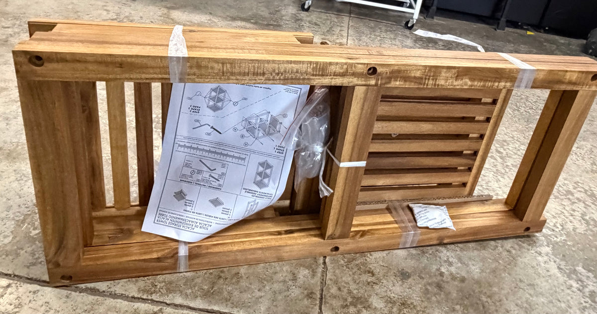Mesa 3-Tier Acacia Wood Storage Shelf