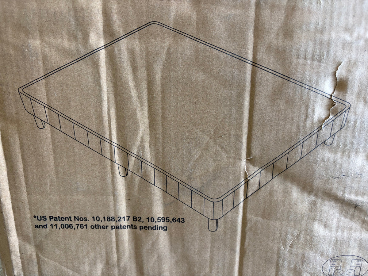 EnForce 7-Inch King Metal Foundation with Legs & Headboard Brackets