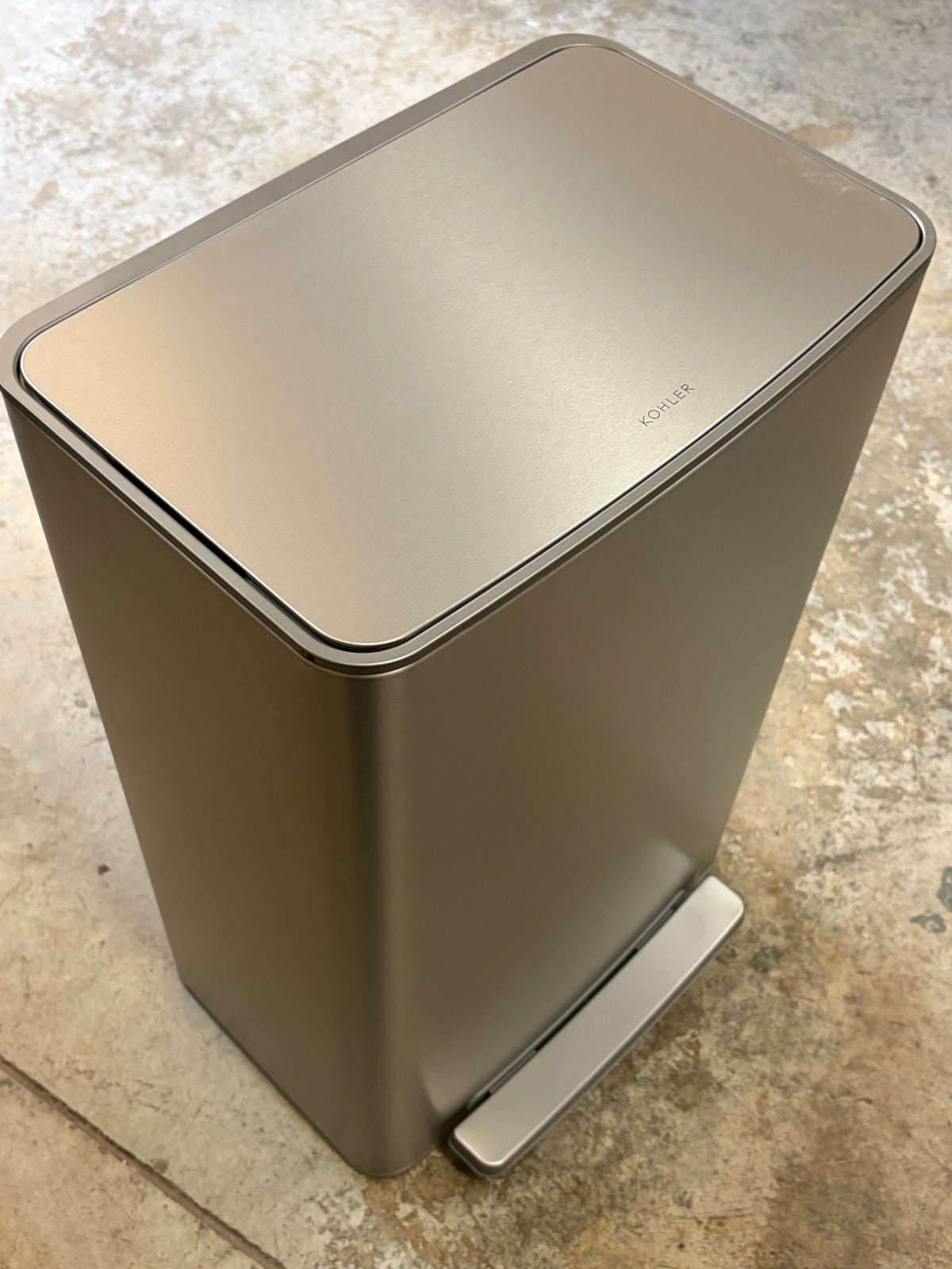 Kohler 47 L Stainless Steel Step Trash Can