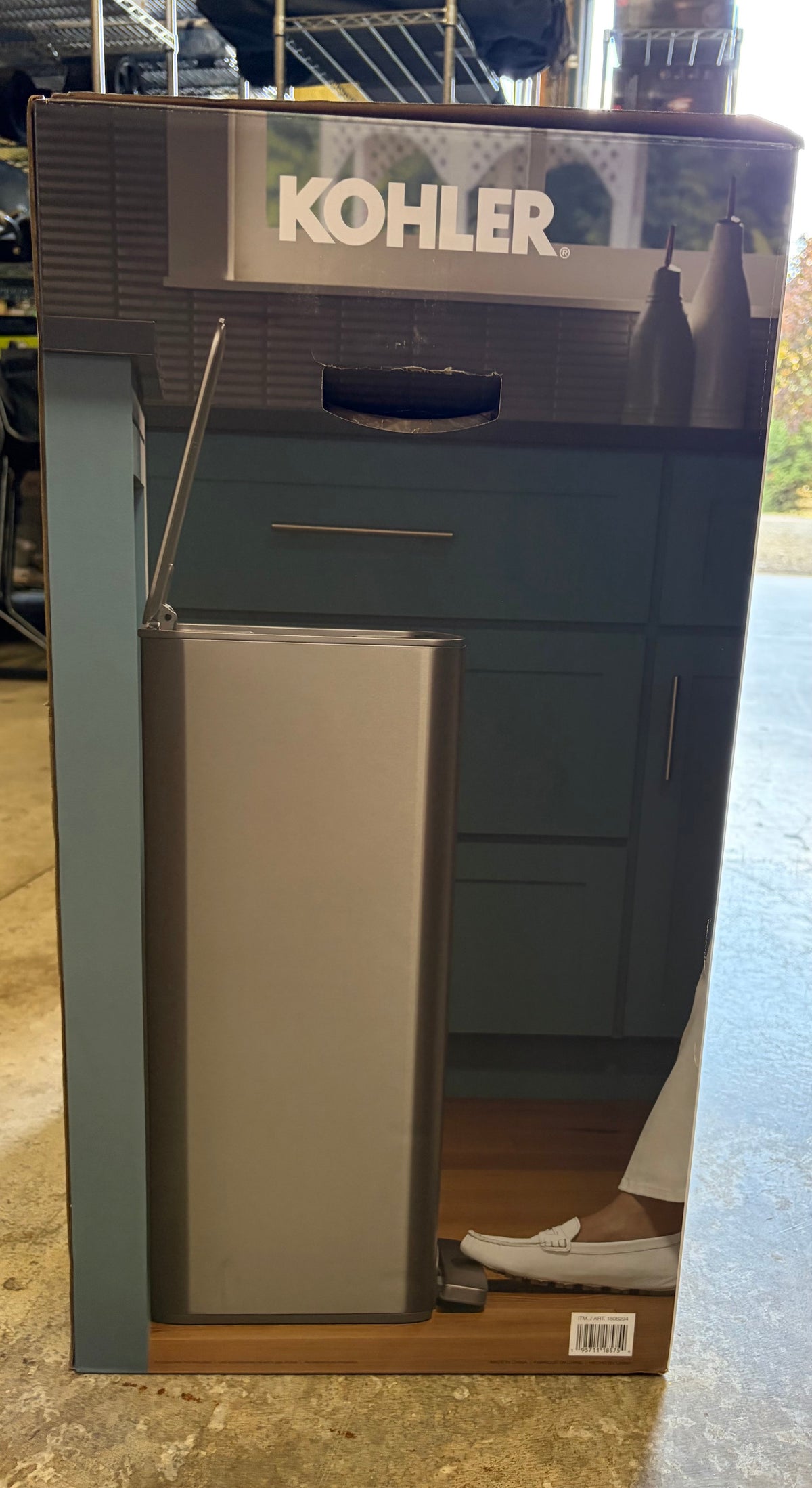 Kohler 47 L Stainless Steel Step Trash Can