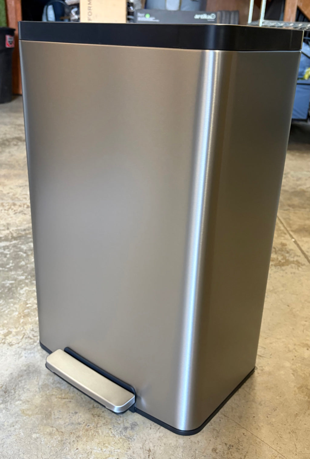 KOHLER 47 L Stainless Steel Step Trash Can