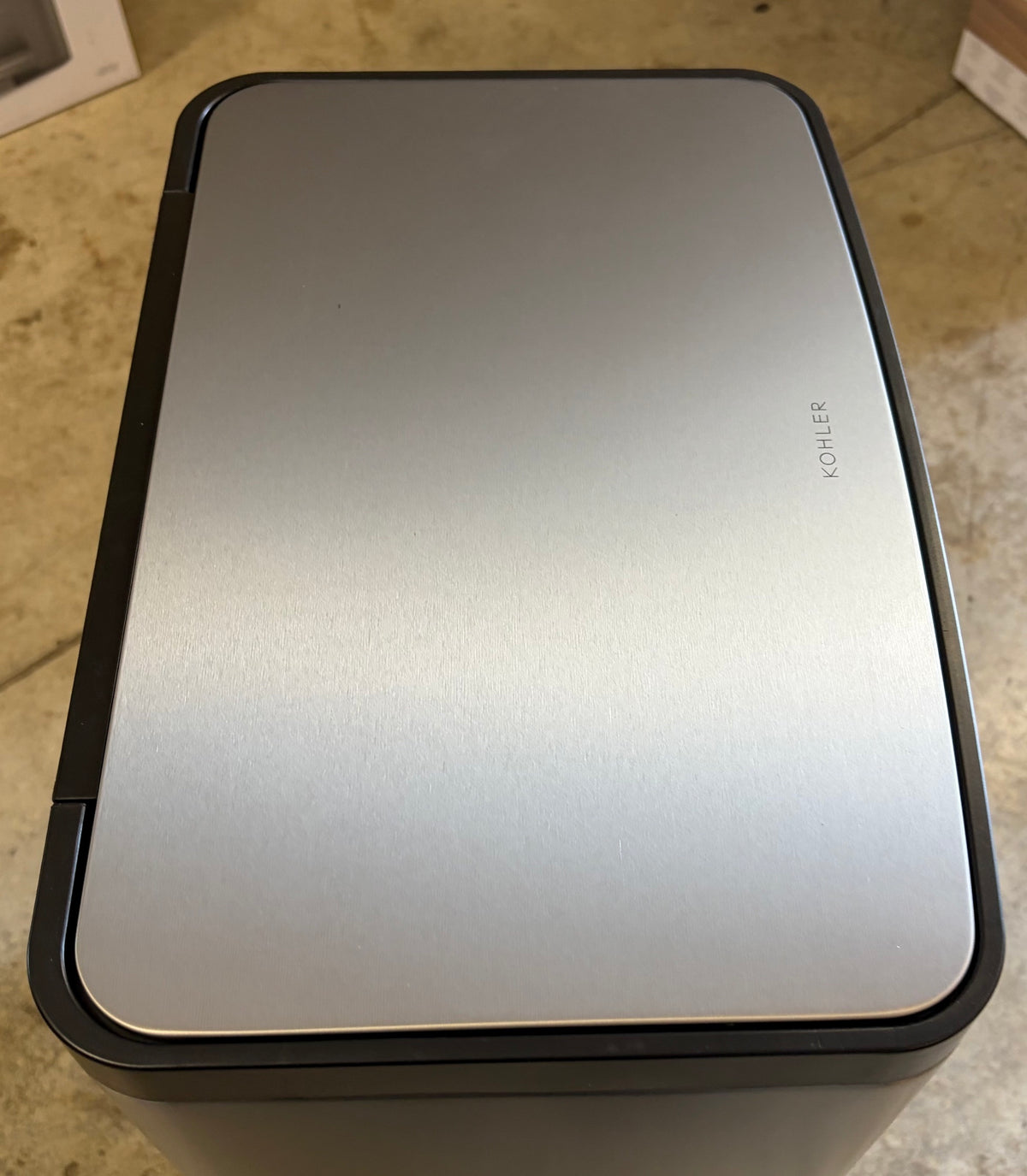 KOHLER 47 L Stainless Steel Step Trash Can