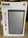 KOHLER 47 L Stainless Steel Step Trash Can