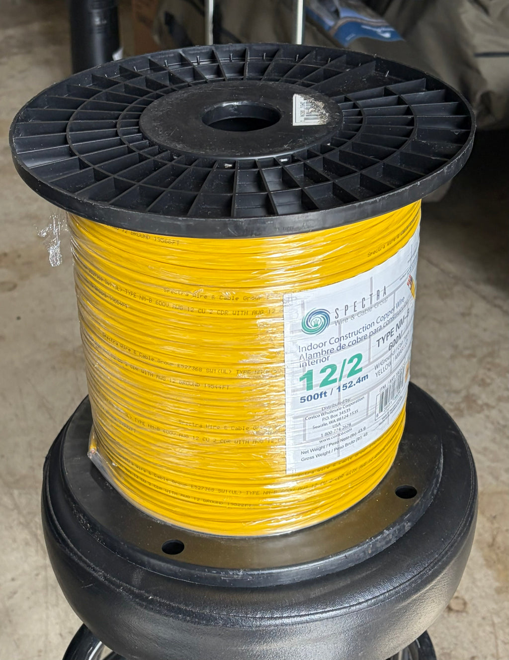 Spectra 12/2 Copper Building Wire - 500 ft. Spool