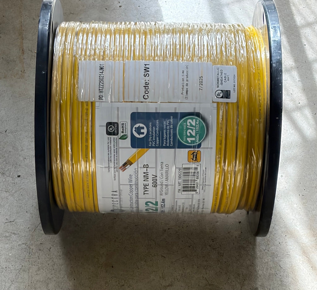 Spectra 12/2 Copper Building Wire - 500 ft. Spool