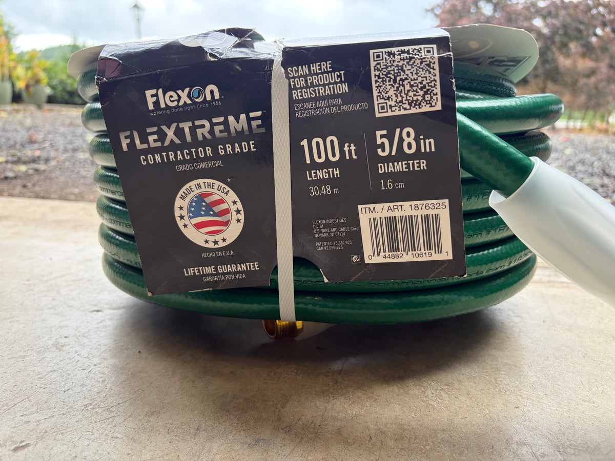 Flexon Flextreme Contractor Grade Garden Hose - 5/8 in. x 100 ft. - Green