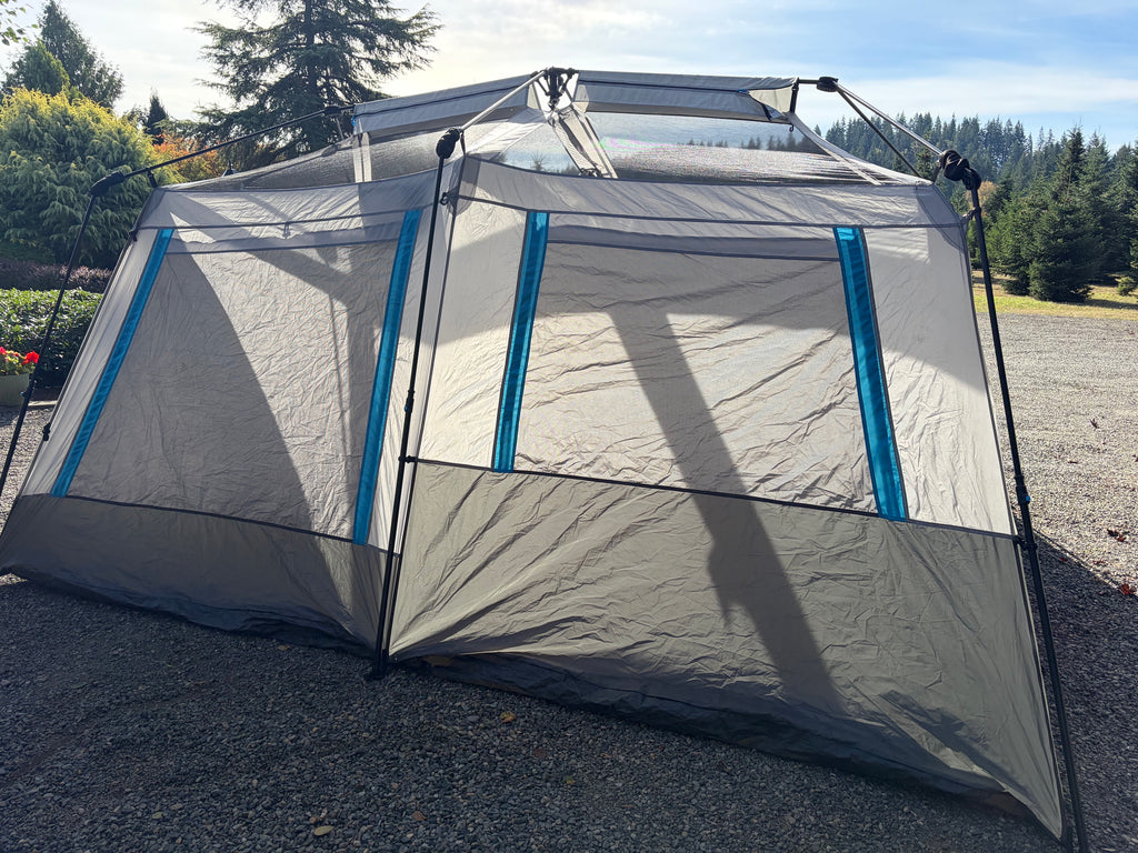CORE 10-Person Lighted Instant Cabin Tent - Gray